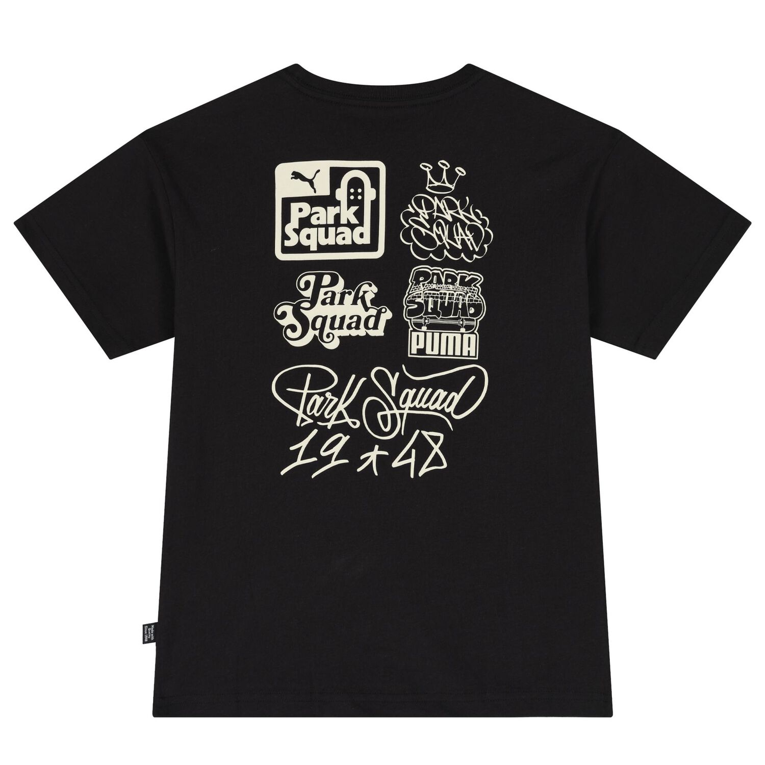Boys Black Logo T-Shirt, 2, hi-res image number null