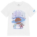 Boys White Logo Planet Ball T-Shirt, 1, hi-res