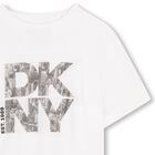 Boys White Logo T-Shirt, 1, hi-res