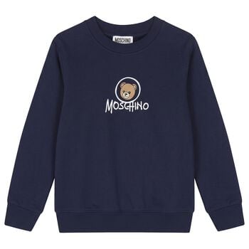 Navy Blue Teddy Bear Logo Sweatshirt