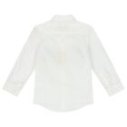 Boys White & Gold Logo Shirt, 1, hi-res