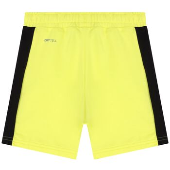 Boys Neon Yellow Logo Shorts