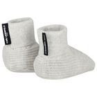 Grey Hat & Bootie Ikonik Karl & Choupette Baby Gift Set, 1, hi-res
