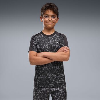 Boys Black Honeycomb Logo T-Shirt