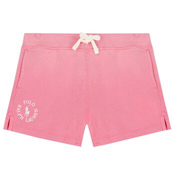 Girls Pink Logo Shorts