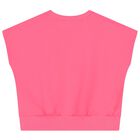 Girls Pink Sequin Top, 1, hi-res