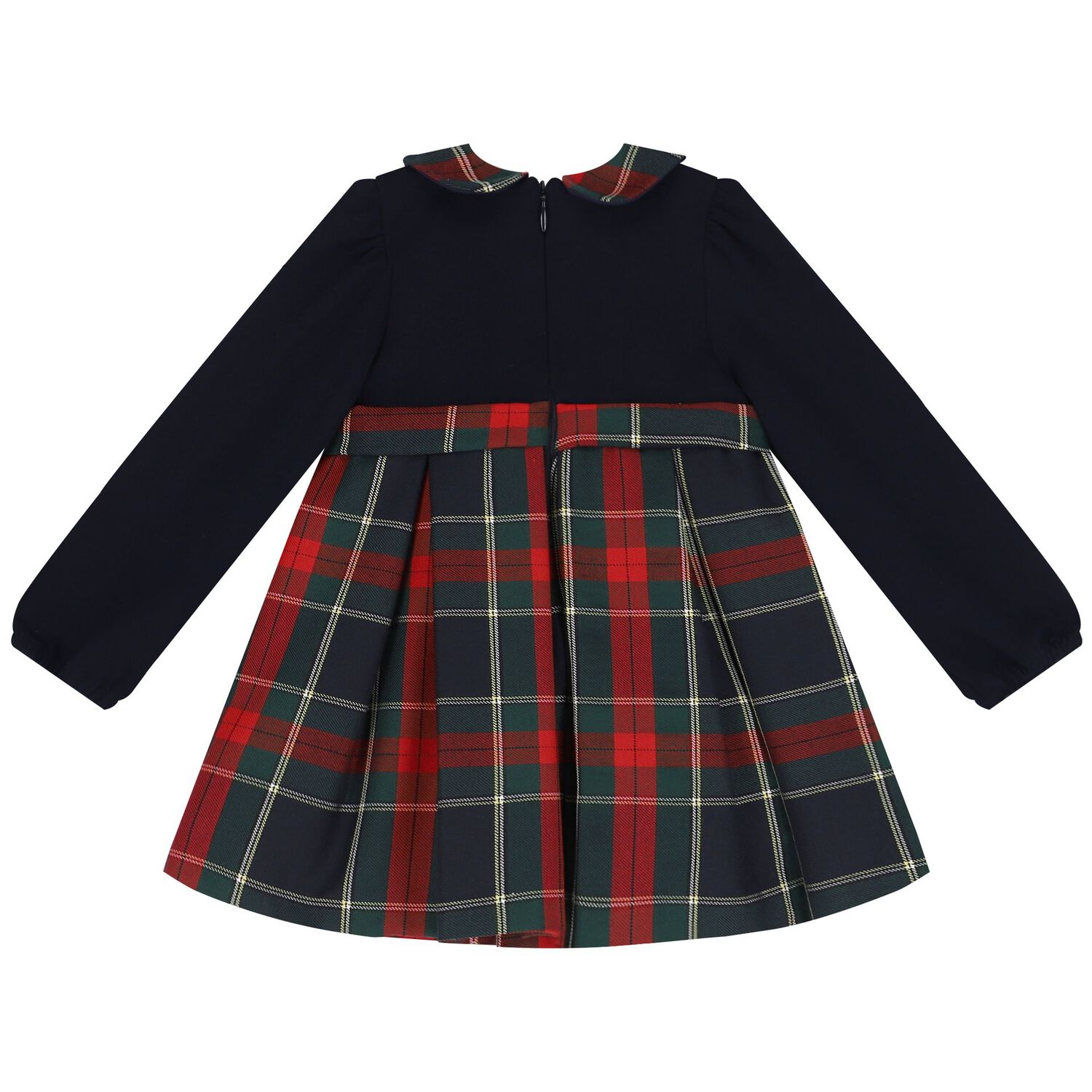 Younger Girls Navy Blue & Red Dress, 1, hi-res image number null