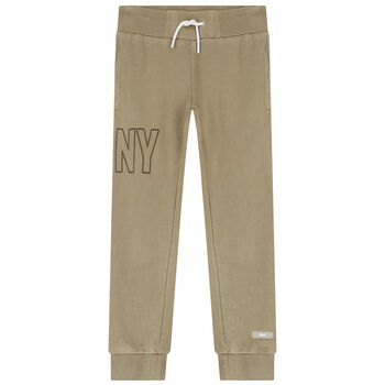 Khaki Green Logo Joggers