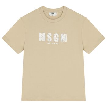 Beige Logo T-Shirt