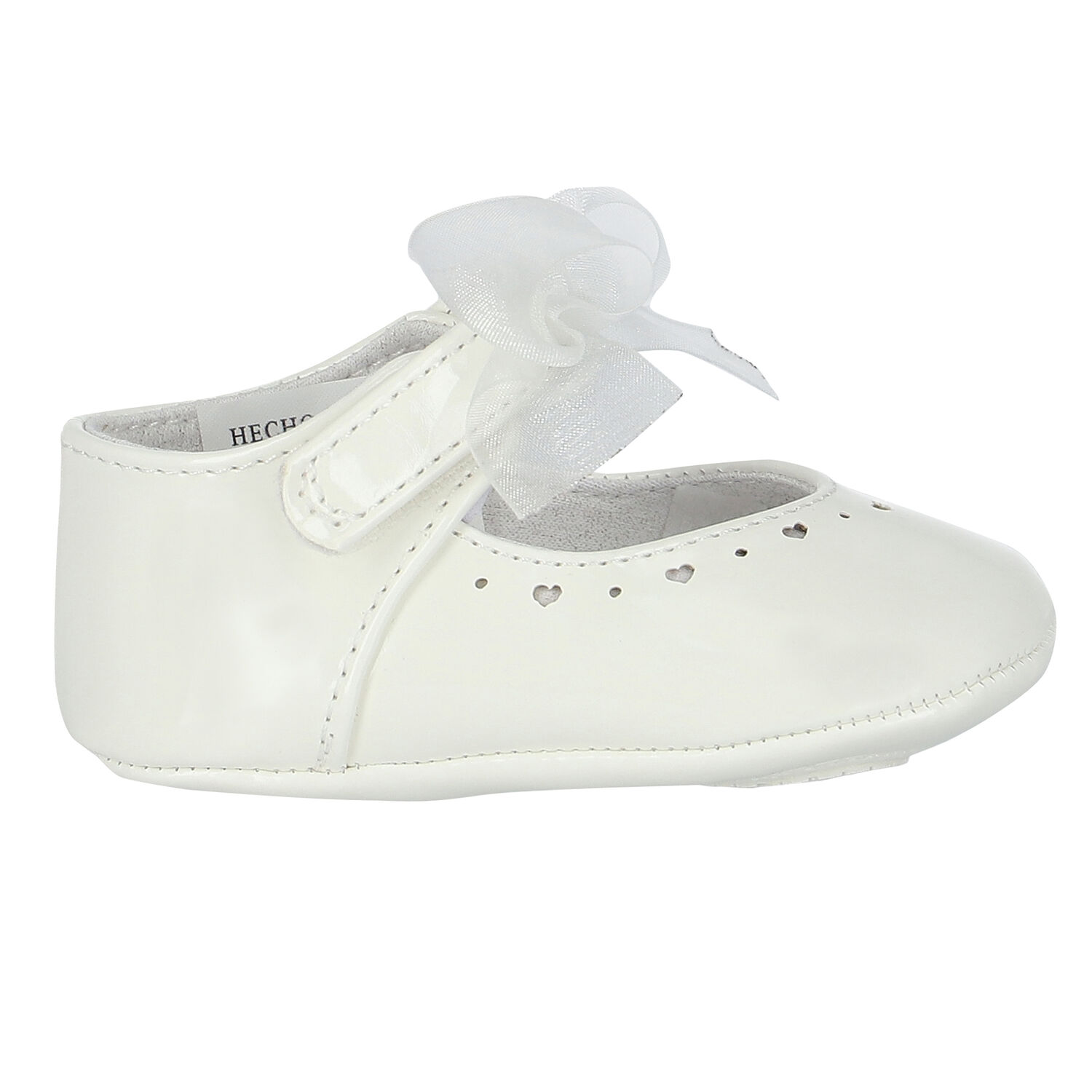 Baby Girls White Bow Pre Walker Shoes, 1, hi-res image number null