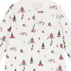 Ivory Christmas Tree Baby Romper, 1, hi-res