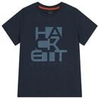 Boys Navy Blue Logo T-Shirt, 2, hi-res