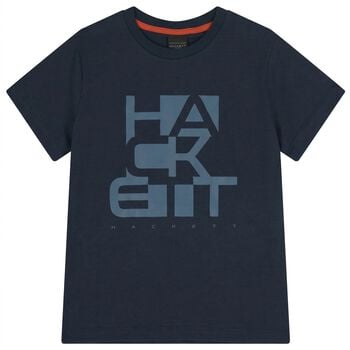 Boys Navy Blue Logo T-Shirt