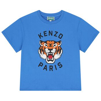 Blue Tiger Logo T-Shirt