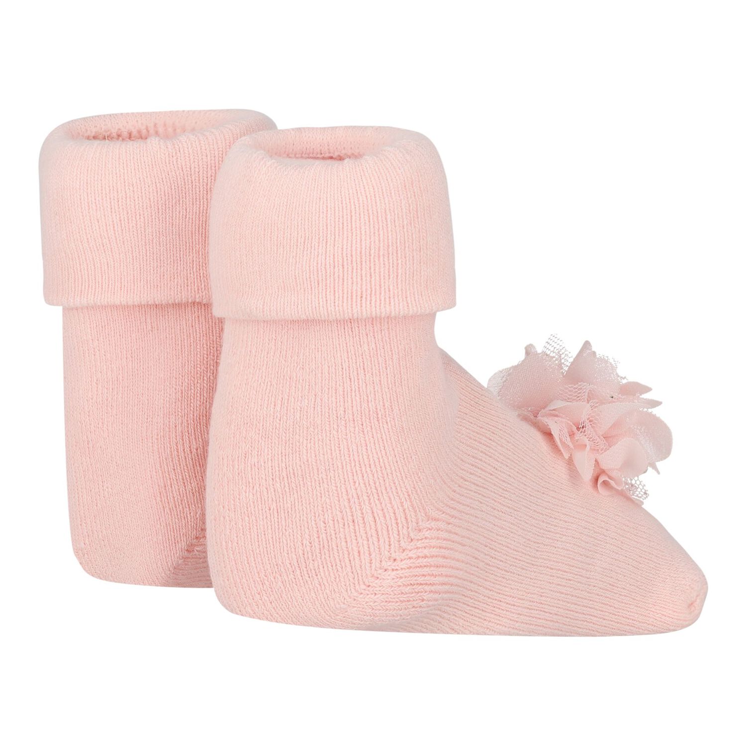 Baby Girls Pink Headband & Socks Set, 2, hi-res