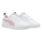 Girls White & Pink Rickie Trainers, 2, hi-res