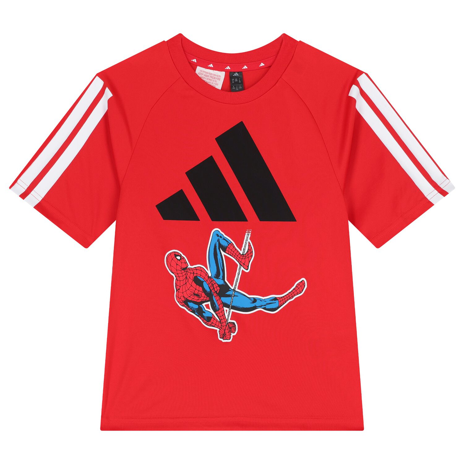 Boys Red Marvel Logo T-Shirt, 1, hi-res