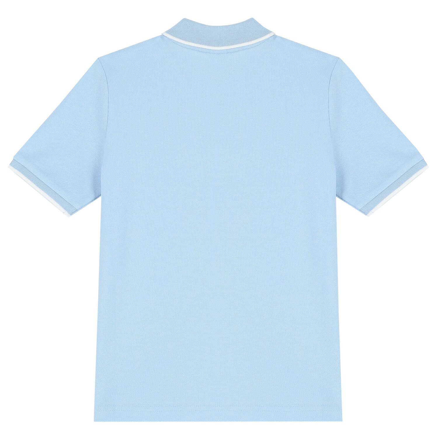 Boys Pale Blue Logo Polo Shirt, 2, hi-res