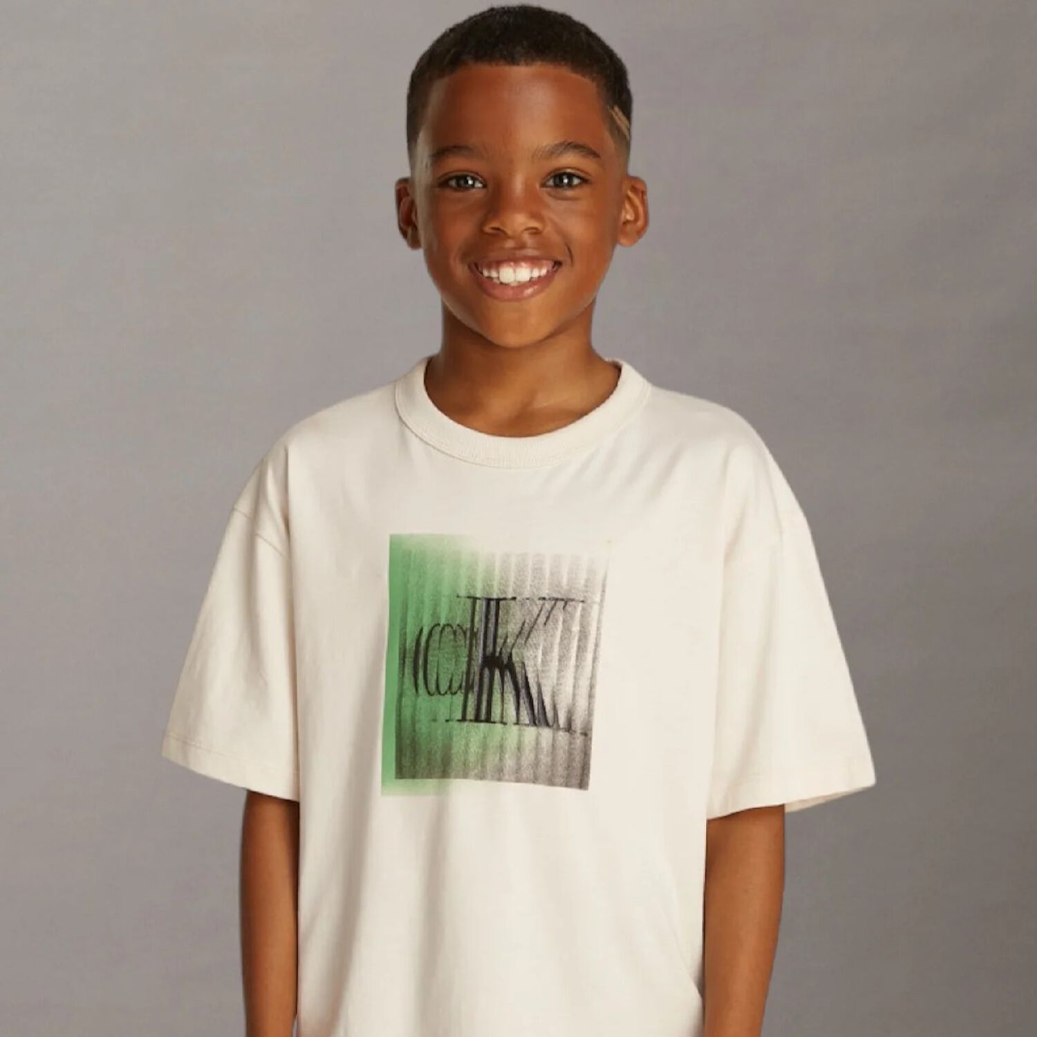 Boys Beige Logo T-Shirt, 2, hi-res image number null