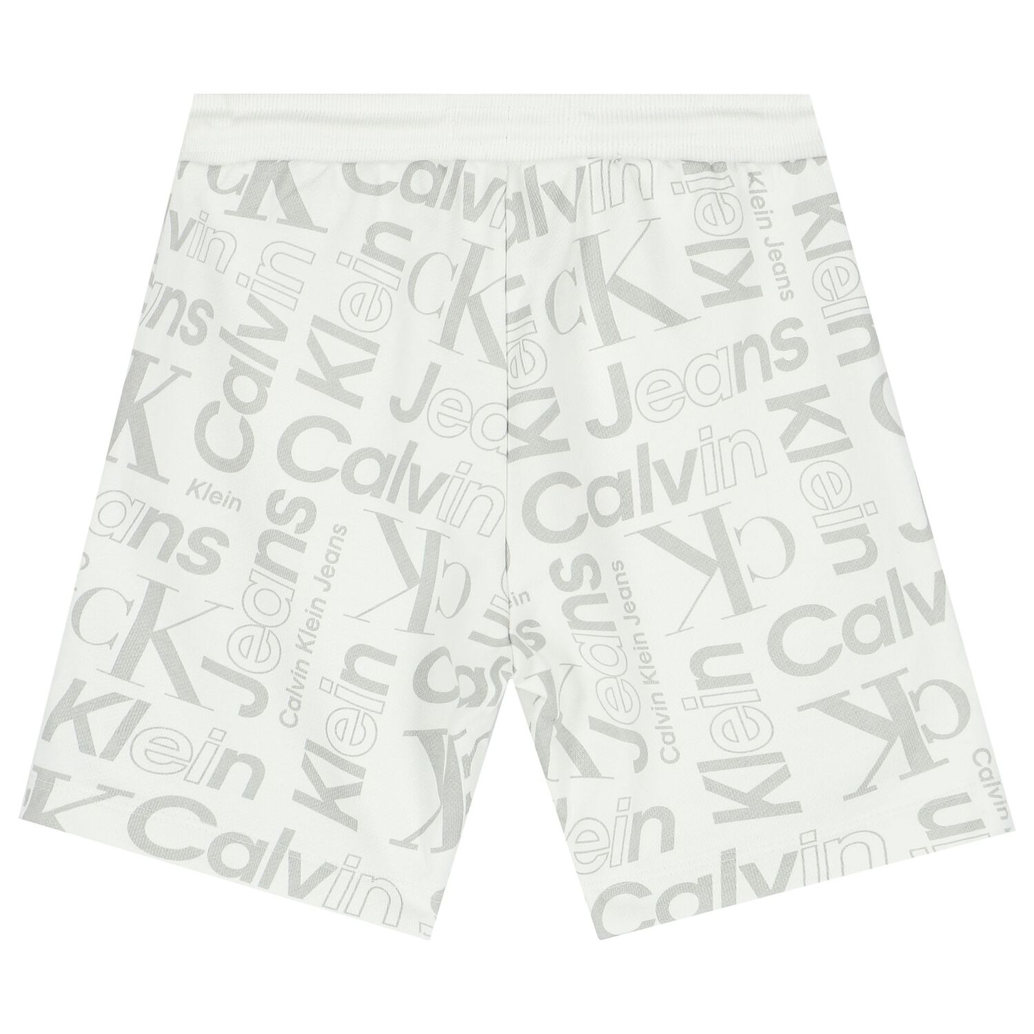 Boys White & Grey Logo Shorts, 1, hi-res image number null