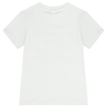 Boys White Logo T-Shirt