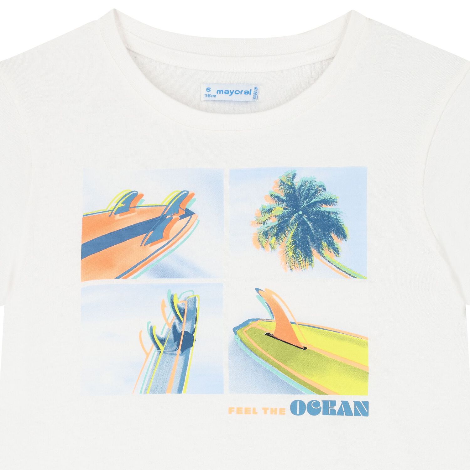 Boys White & Blue Surfing Board Shorts Set, 1, hi-res image number null