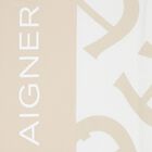 Beige & White Logo Baby Blanket, 1, hi-res