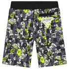 Boys Grey Logo Shorts, 1, hi-res