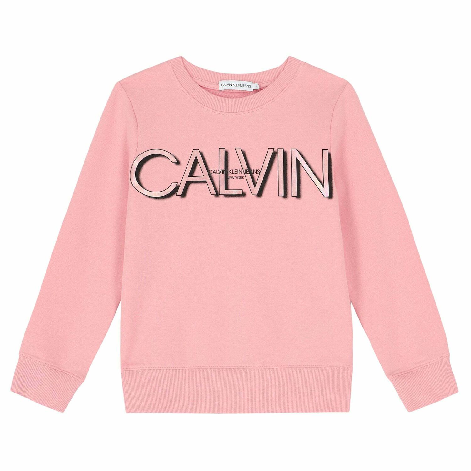 Girls Pink Logo Sweatshirt, 1, hi-res image number null