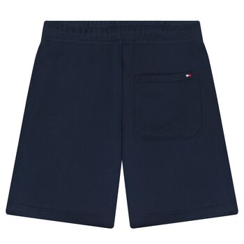 Boys Red, White & Navy Blue Shorts Set