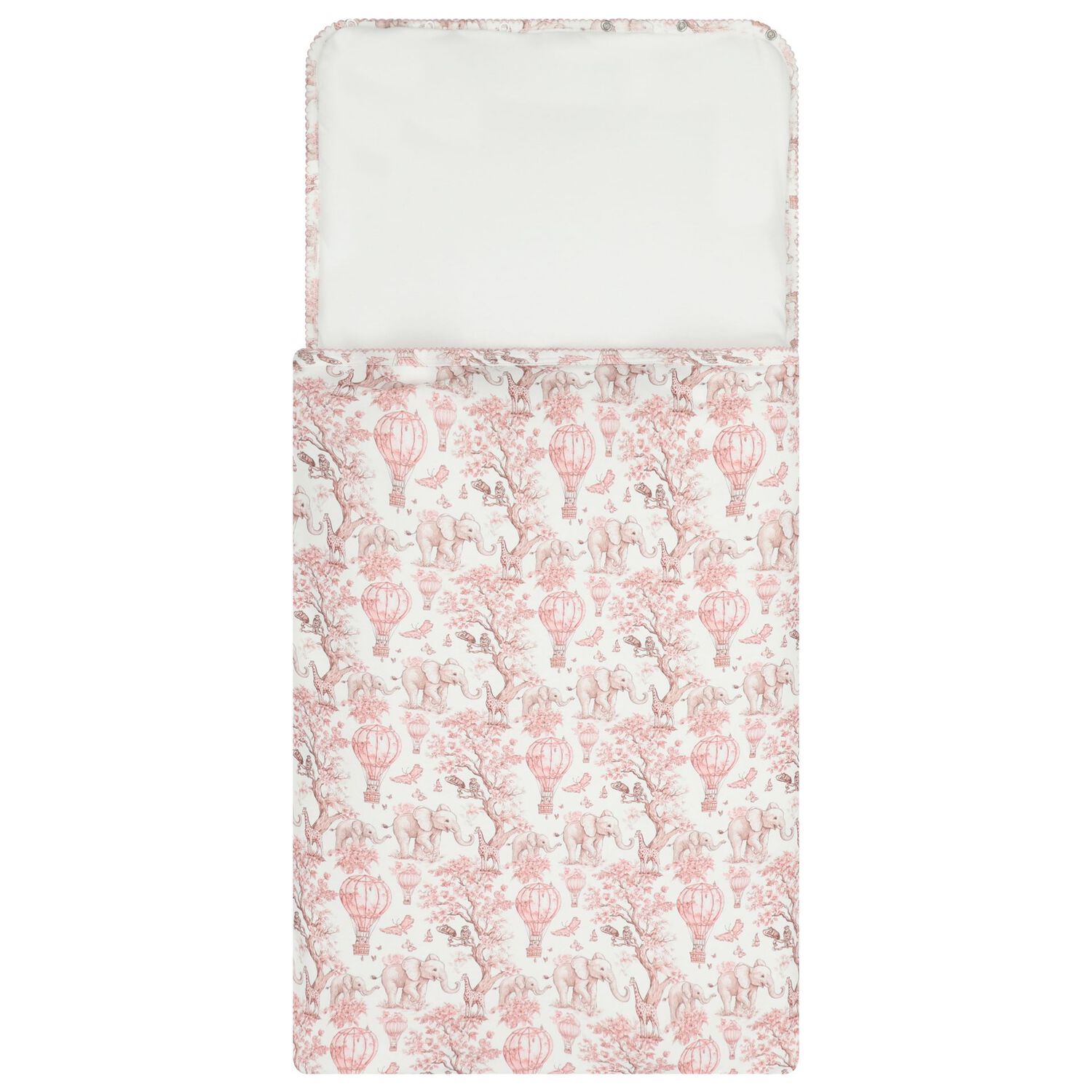 Baby Girls White & Pink Africa Nest, 1, hi-res image number null