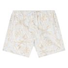 Baby Boys Ivory & Blue Barocco Shorts Set, 1, hi-res