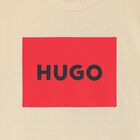 Boys Beige Logo T-Shirt, 3, hi-res