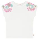 Girls White Sequin T-Shirt, 1, hi-res