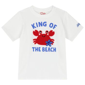 Boys White Crab T-Shirt