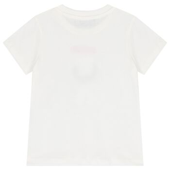 Ivory Christmas Teddy Bear Logo T-Shirt
