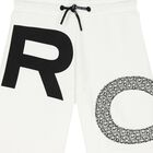 Boys Ivory Logo Shorts, 2, hi-res