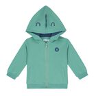 Younger Boys White, Aqua & Navy Blue Tracksuit, 1, hi-res