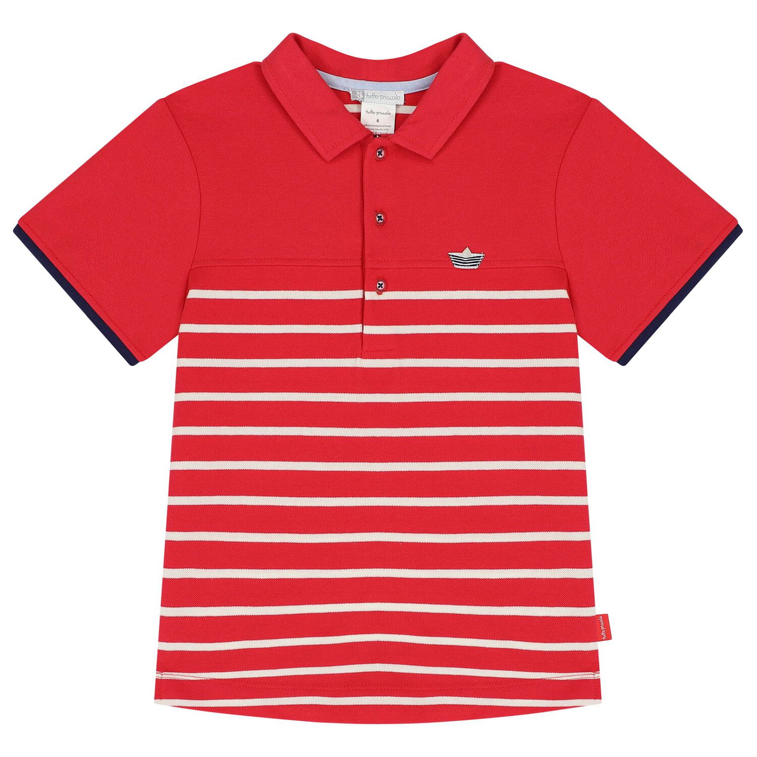 Boys Red & Navy Blue Shorts Set, 1, hi-res