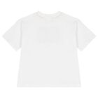 Boys White Logo T-Shirt, 1, hi-res