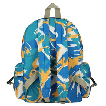Boys Blue & Yellow Abstract Backpack