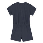 Girls Grey Tiger Playsuit, 1, hi-res