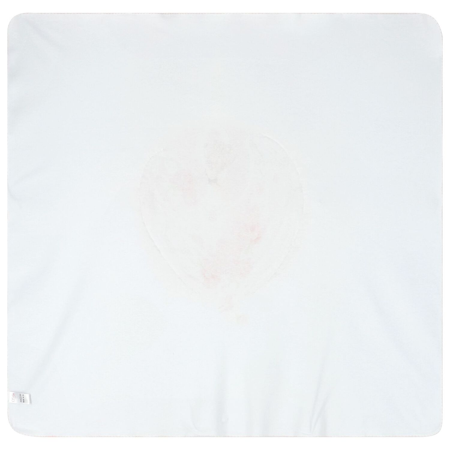 Baby Girls White & Pink Swan Blanket, 1, hi-res