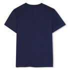 Boys Navy Blue Logo T-Shirt, 3, hi-res
