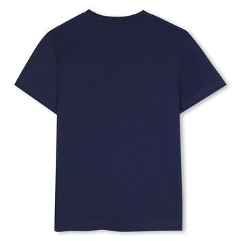 Boys Navy Blue Logo T-Shirt