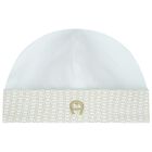Baby Boys Blue Logo Hat, 2, hi-res