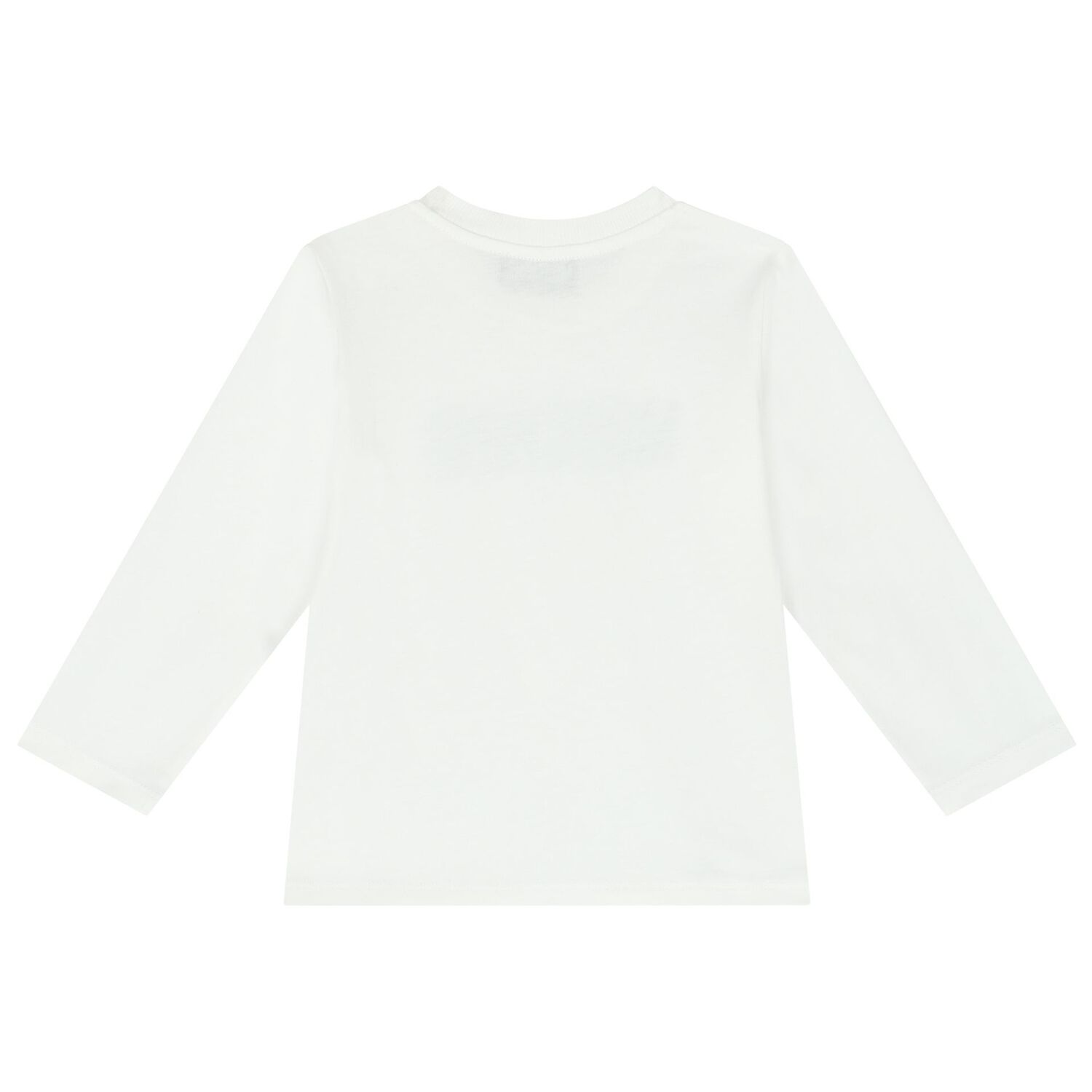 Younger White Logo Long Sleeve Top, 1, hi-res