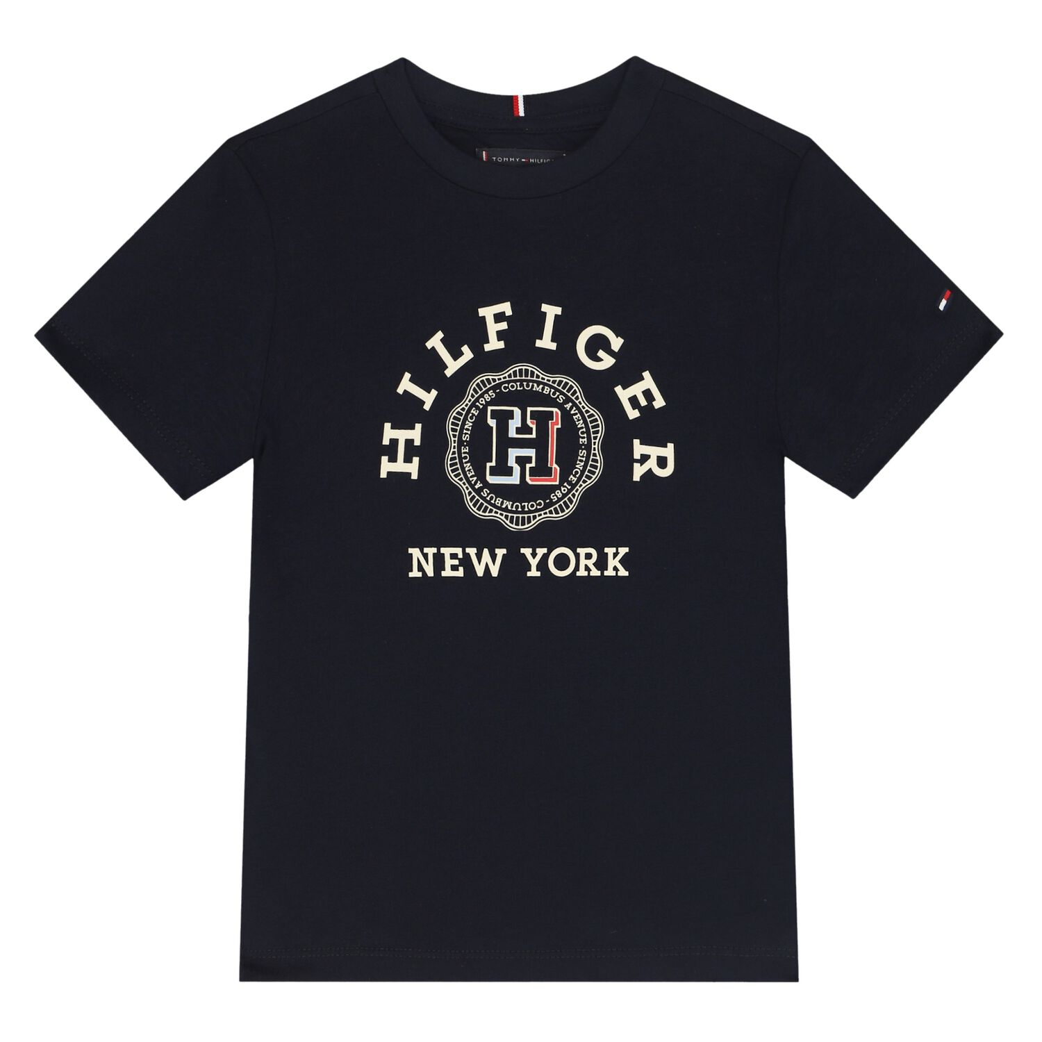 Boys Navy Blue Logo T-Shirt, 1, hi-res image number null