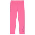 Girls White & Pink Hooded Leggings Set, 1, hi-res