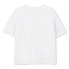 Boys White Logo T-Shirt, 2, hi-res